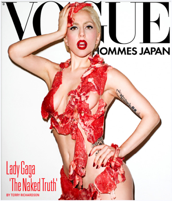 lady gaga outfits meat. lady-gaga-meat-dress-vma-